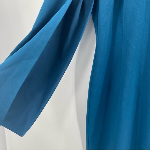 BLACK HALO EVE By LAUREL BERMAN Dress Size 6 Statement Sleeve Cutout La Rue Mini - Picture 9 of 16